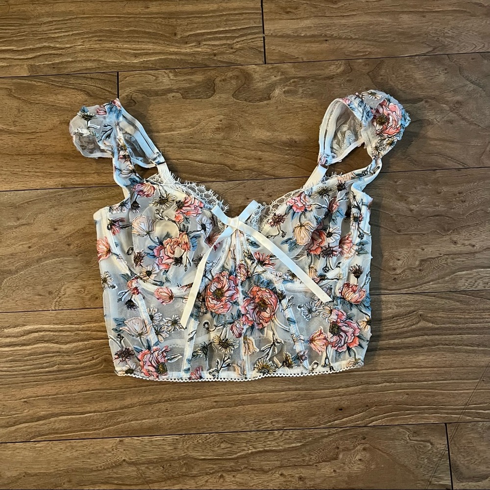 Victoria’s Secret Floral Corset Top 34DD